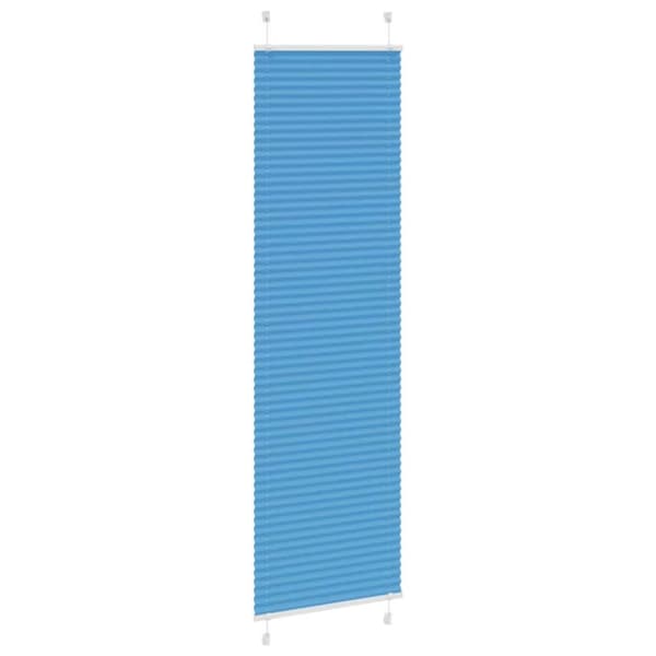 vidaXL Plisségardin Blå 55x200 cm Stofbredde 54,4 cm Polyester