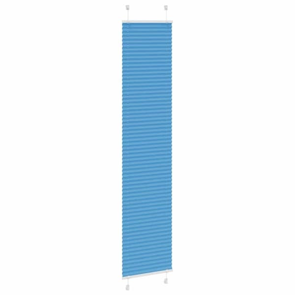 vidaXL Plisségardin Blå 50x200 cm Stofbredde 49,4 cm Polyester
