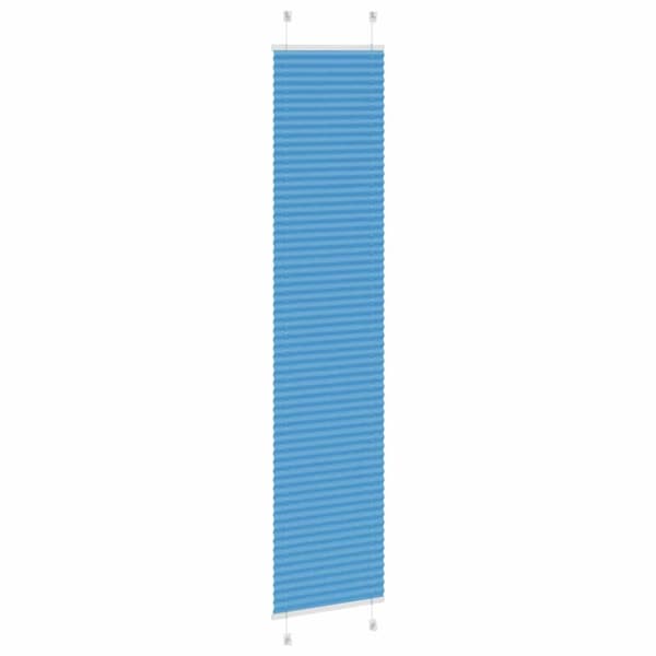 vidaXL Plisségardin Blå 50x200 cm Stofbredde 49,4 cm Polyester