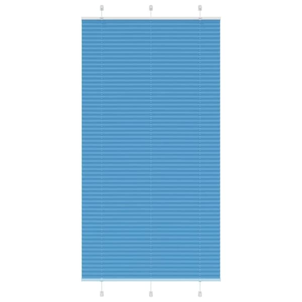 vidaXL Plisségardin Blå 110x200 cm Stofbredde 109,4 cm Polyester