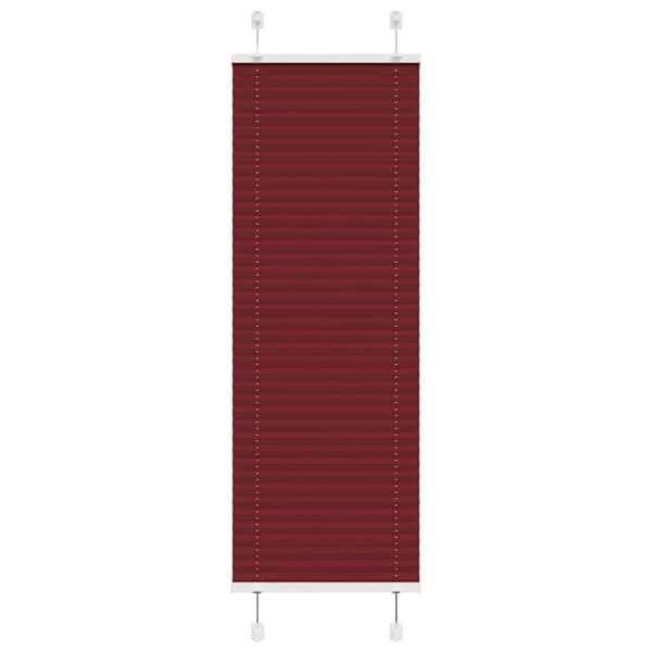 vidaXL Plisségardin Bordeauxrød 45x100 cm Stofbredde 44,4 cm Polyester