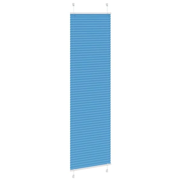 vidaXL Plisségardin Blå 65x200 cm Stofbredde 64,4 cm Polyester
