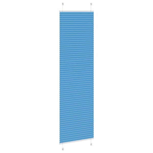 vidaXL Plisségardin Blå 65x200 cm Stofbredde 64,4 cm Polyester