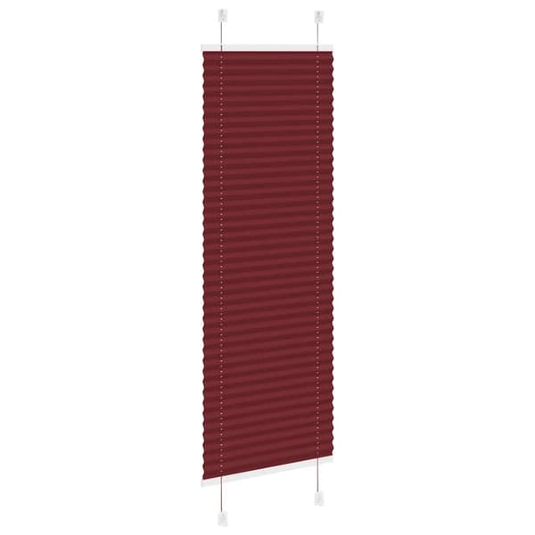vidaXL Plisségardin Bordeaux Rød 40x100 cm Stoff Bredde 39,4 cm