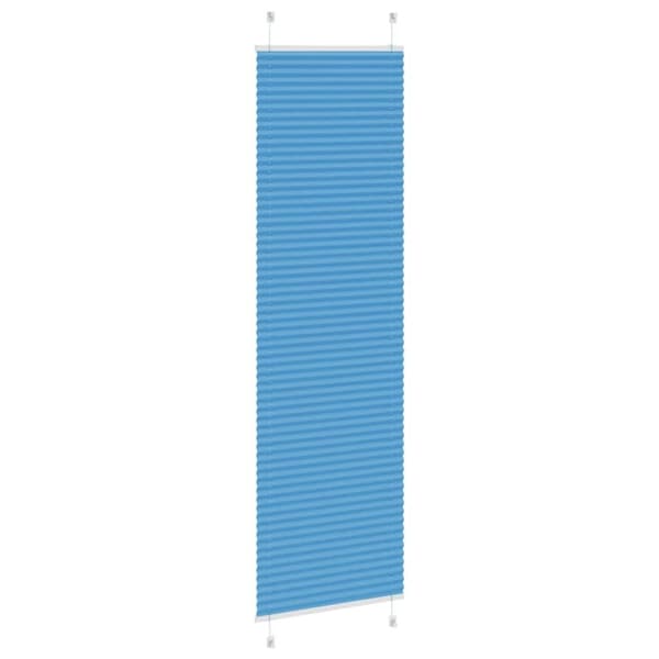 vidaXL Plisségardin Blå 60x200 cm Stofbredde 59,4 cm Polyester