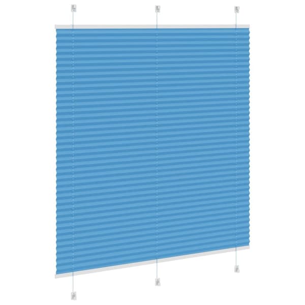 vidaXL Plisserad persienn blå 120x150 cm tyg bredd 119,4cm polyester