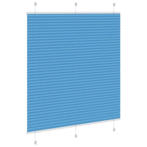 vidaXL Plisserad persienn blå 120x150 cm tyg bredd 119,4cm polyester