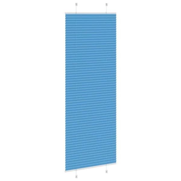 vidaXL Plisségardin Blå 75x200 cm Stoffbredde 74,4 cm Polyester