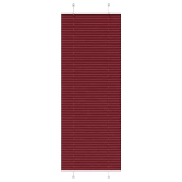 vidaXL Plisségardin Bordeaux Rød 70x200 cm Stoff Bredde 69,4 cm