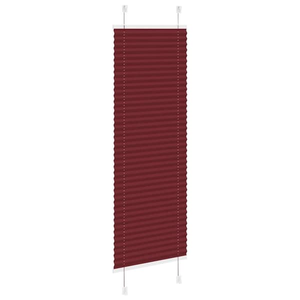 vidaXL Plisségardin Bordeauxrød 40x150 cm Stofbredde 39,4 cm Polyester