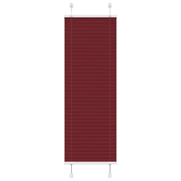 vidaXL Plisségardin Bordeauxrød 40x150 cm Stofbredde 39,4 cm Polyester