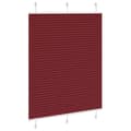 Miniatyrbilde 3 av 11: vidaXL Plisségardin Bordeaux Rød 105x150 cm Stoff Bredde 104,4 cm