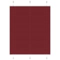 Miniatyrbilde 1 av 11: vidaXL Plisségardin Bordeaux Rød 105x150 cm Stoff Bredde 104,4 cm