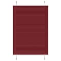 Miniatyrbild 1 av 11: vidaXL Plisserad persienn Bordeaux röd 85x100 cm tyg bredd 84,4 cm