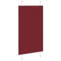 Miniatyrbillede 4 af 11: vidaXL Plisségardin Bordeauxrød 80x150 cm Stofbredde 79,4 cm Polyester