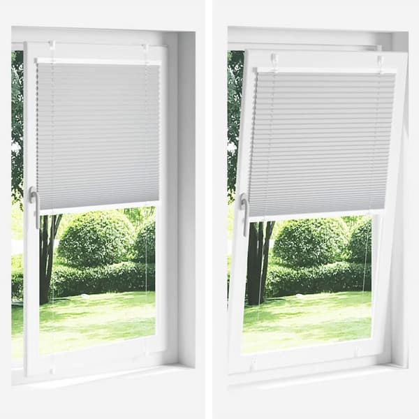 vidaXL Plisserad persienn Bordeaux röd 90x100 cm tyg bredd 89,4 cm