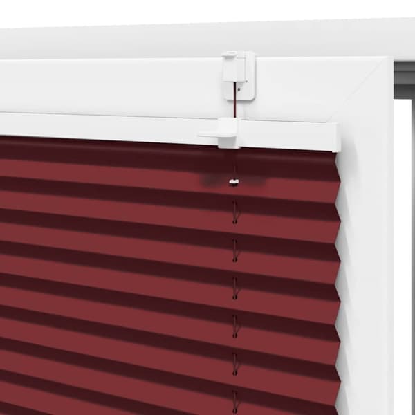 vidaXL Plisserad persienn Bordeaux röd 90x100 cm tyg bredd 89,4 cm