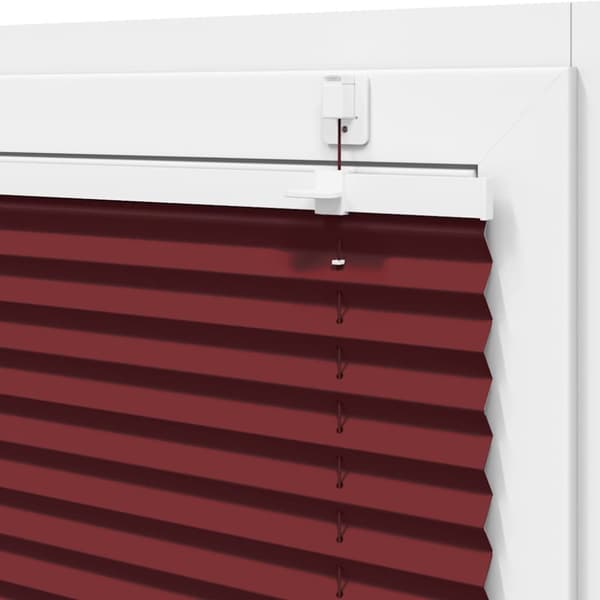 vidaXL Plisserad persienn Bordeaux röd 90x100 cm tyg bredd 89,4 cm