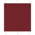 Miniatyrbild 1 av 11: vidaXL Plisserad persienn Bordeaux röd 115x100 cm tyg bredd 114,4 cm