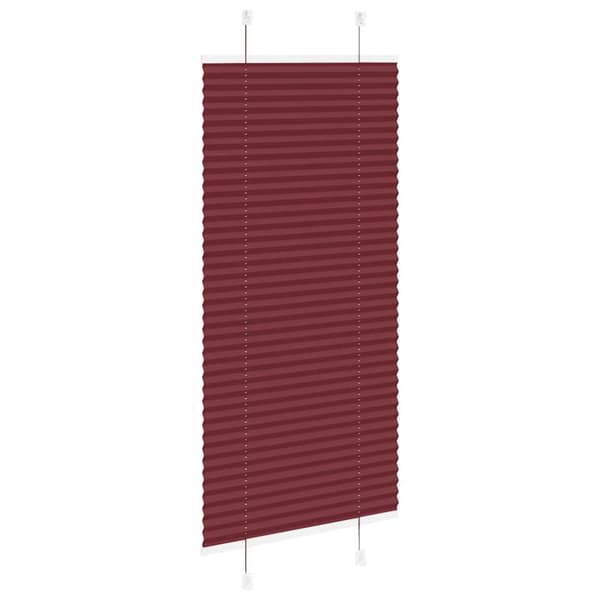 vidaXL Plisségardin Bordeaux Rød 65x150 cm Stoff Bredde 64,4 cm