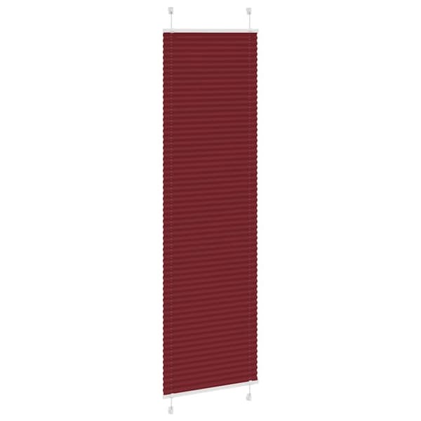 vidaXL Plisségardin Bordeaux Rød 65x200 cm Stoff Bredde 64,4 cm