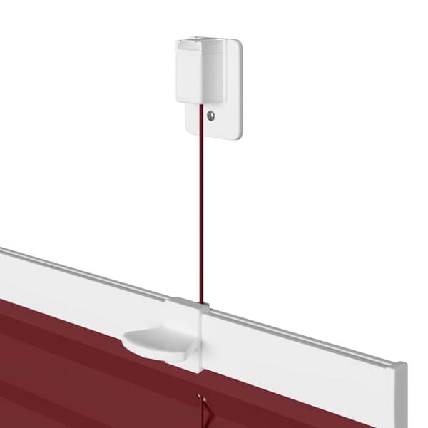 vidaXL Plisségardin Bordeaux Rød 65x200 cm Stoff Bredde 64,4 cm