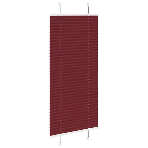 vidaXL Plisségardin Bordeauxrød 55x150 cm Stofbredde 54,4 cm Polyester