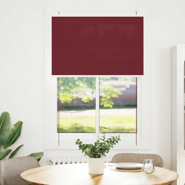 vidaXL laskostettu blind Bordeaux Red 90x150 cm Kankaan leveys