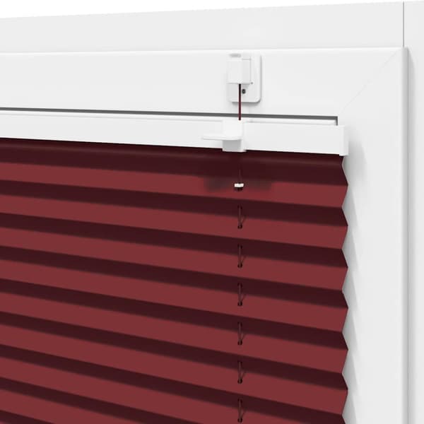 vidaXL Plisségardin Bordeauxrød 120x150 cm Stofbredde 119,4 cm