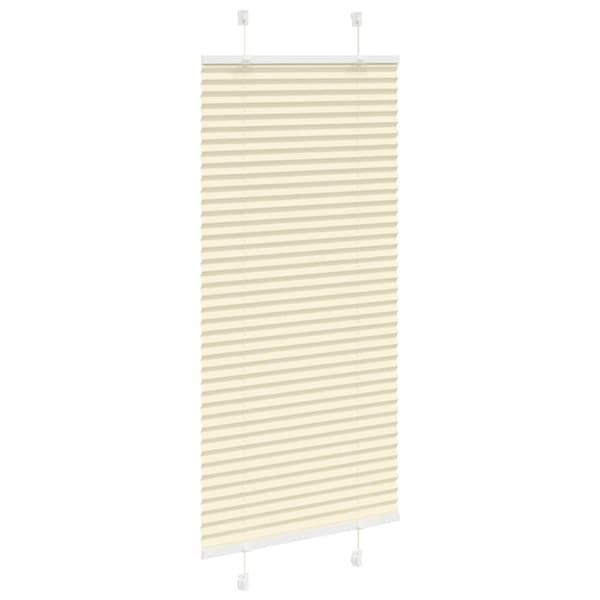 vidaXL Plisségardin fløde 65x100 cm Stofbredde 64,4 cm Polyester