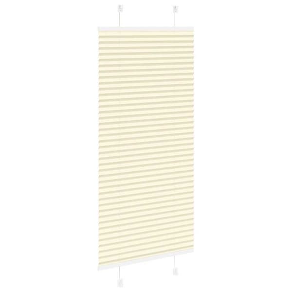 vidaXL Plisségardin fløde 65x100 cm Stofbredde 64,4 cm Polyester