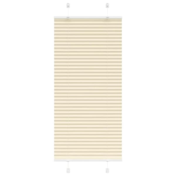 vidaXL Plisségardin fløde 65x100 cm Stofbredde 64,4 cm Polyester