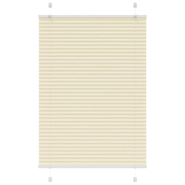vidaXL laskostettu Blind Cream 100x100 cm Kankaan leveys 99,4 cm