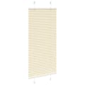 Miniatyrbilde 3 av 11: vidaXL plisségardin krem 55x100 cm Stoff Bredde 54,4 cm Polyester