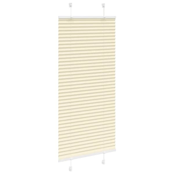 vidaXL Plisségardin fløde 65x150 cm Stofbredde 64,4 cm Polyester