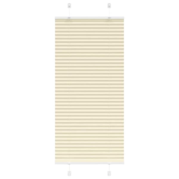 vidaXL Plisségardin fløde 65x150 cm Stofbredde 64,4 cm Polyester