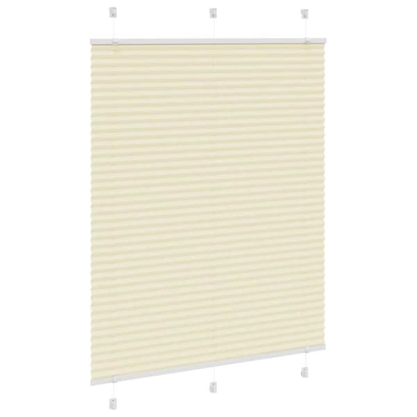vidaXL Plisségardin fløde 105x150 cm Stofbredde 104,4 cm Polyester