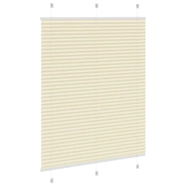 vidaXL Plisségardin fløde 105x150 cm Stofbredde 104,4 cm Polyester
