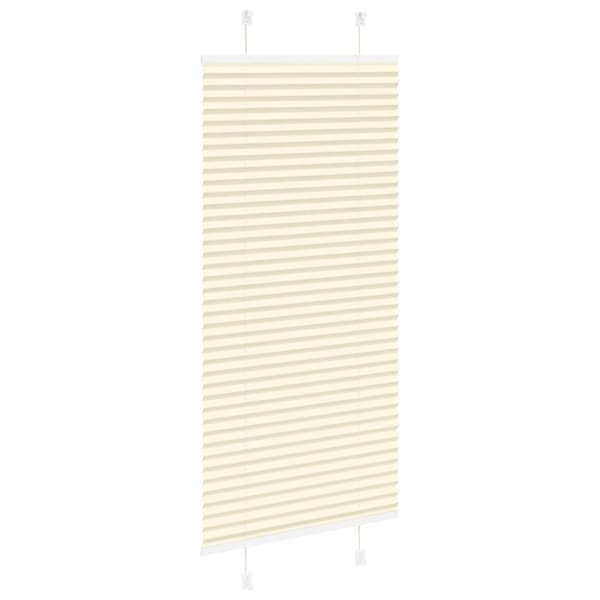 vidaXL laskostettu Blind Cream 55x100 cm Kankaan leveys 54,4 cm