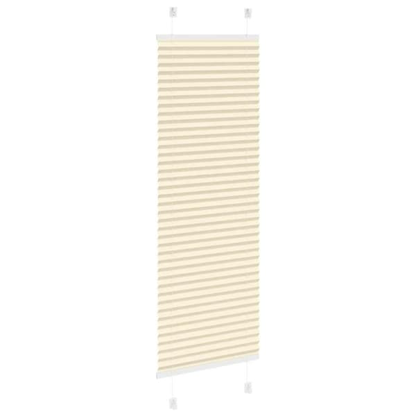 vidaXL Plisségardin fløde 50x100 cm Stofbredde 49,4 cm Polyester