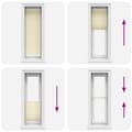Pikkukuva 5 / 11: vidaXL laskostettu Blind Cream 50x100 cm Kankaan leveys 49,4 cm