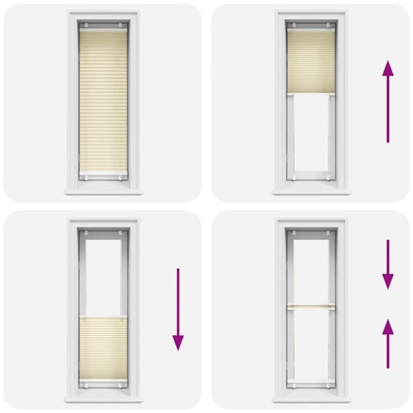 vidaXL laskostettu Blind Cream 50x100 cm Kankaan leveys 49,4 cm
