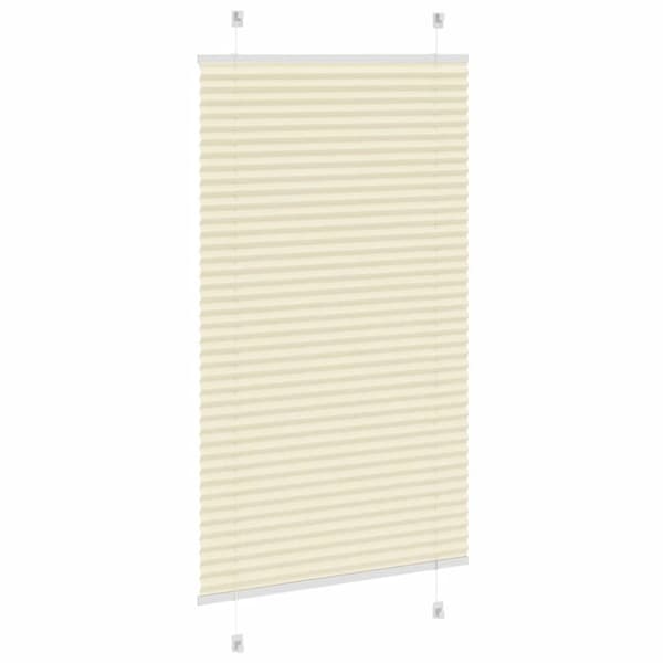 vidaXL laskostettu Blind Cream 75x150 cm Kankaan leveys 74,4 cm