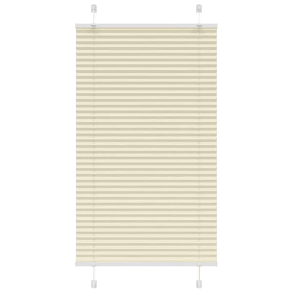 vidaXL Plisségardin fløde 75x150 cm Stofbredde 74,4 cm Polyester