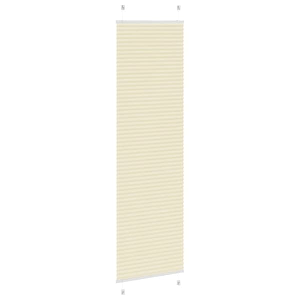 vidaXL plisségardin krem 65x200 cm Stoff Bredde 64,4 cm Polyester