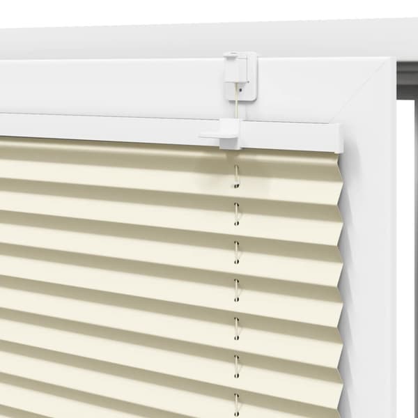 vidaXL plisségardin krem 50x150 cm Stoff Bredde 49,4 cm Polyester