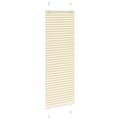 Miniatyrbild 3 av 11: vidaXL Plisserad persienn cremefärgad 45x150cm tyg bredd 44,4cm