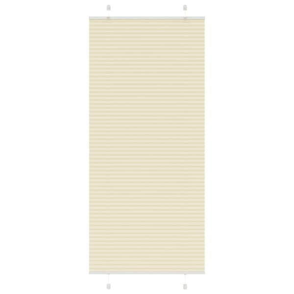 vidaXL Plisségardin fløde 85x200 cm Stofbredde 84,4 cm Polyester