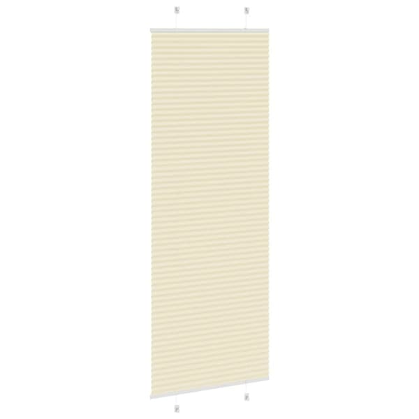 vidaXL plisségardin krem 80x200 cm Stoff Bredde 79,4 cm Polyester