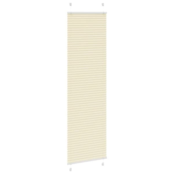 vidaXL Plisségardin fløde 65x200 cm Stofbredde 64,4 cm Polyester